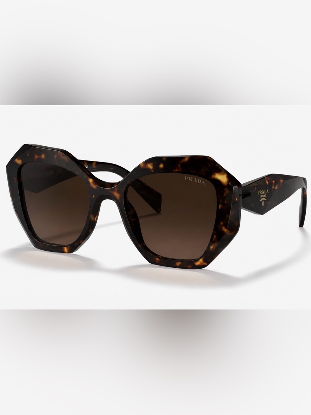 PRADA PARIS LUNETIER Tortoise Brown Lens SPR 16W 53 20 2AU-6S1 145 3N w/ Case